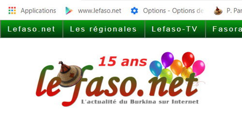 19 octobre 2018 : Lefaso.net  a 15 ans