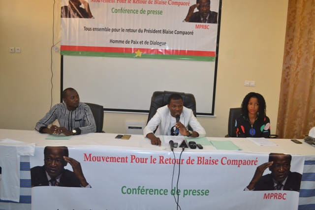Situation politique nationale : le « Mouvement pour le retour de Blaise Compaoré » donne de la voix 