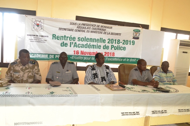 Sécurité : L’Académie de police de Pabré effectue sa rentrée 2018-2019