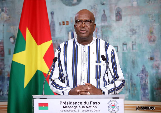 Burkina Faso : Le président Roch Kaboré appelle à une trève sociale
