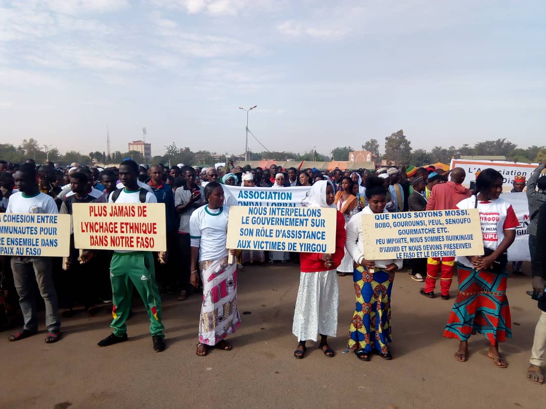 Violences à Yirgou : Une marche silencieuse à Ouagadougou pour dire non à la stigmatisation ethnique