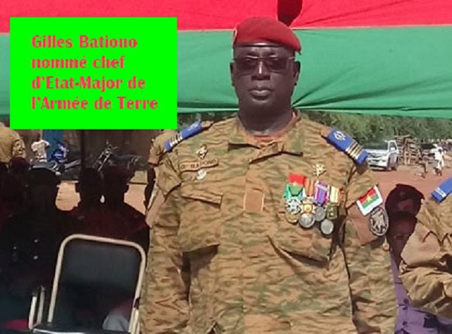 Forces armées nationales du Burkina : De nouveaux chefs 