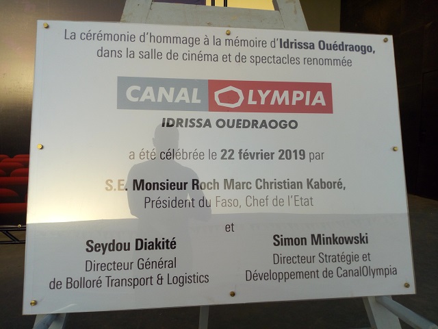 Cinéma : La salle de Pissy rebaptisée « Canal Olympia Idrissa Ouédraogo »