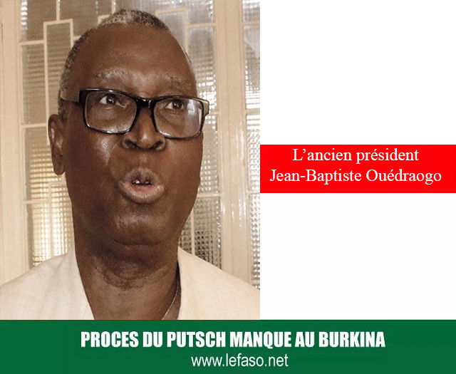 Procès du putsch du CND : « Nous étions dans la gueule du loup », raconte l’ancien président Jean-Baptiste Ouédraogo