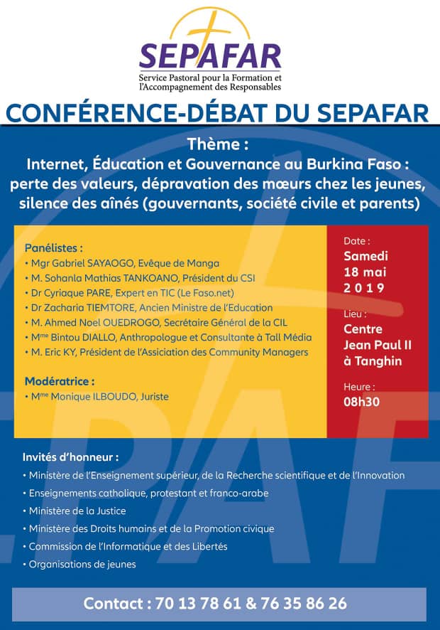 Conférence - débat du SEPAFAR sur l’internet, l’éducation et la gouvernance au Burkina Faso