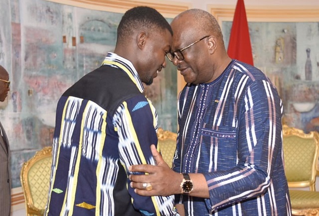 Athlétisme : Le président du Faso a reçu Hugues Fabrice Zango