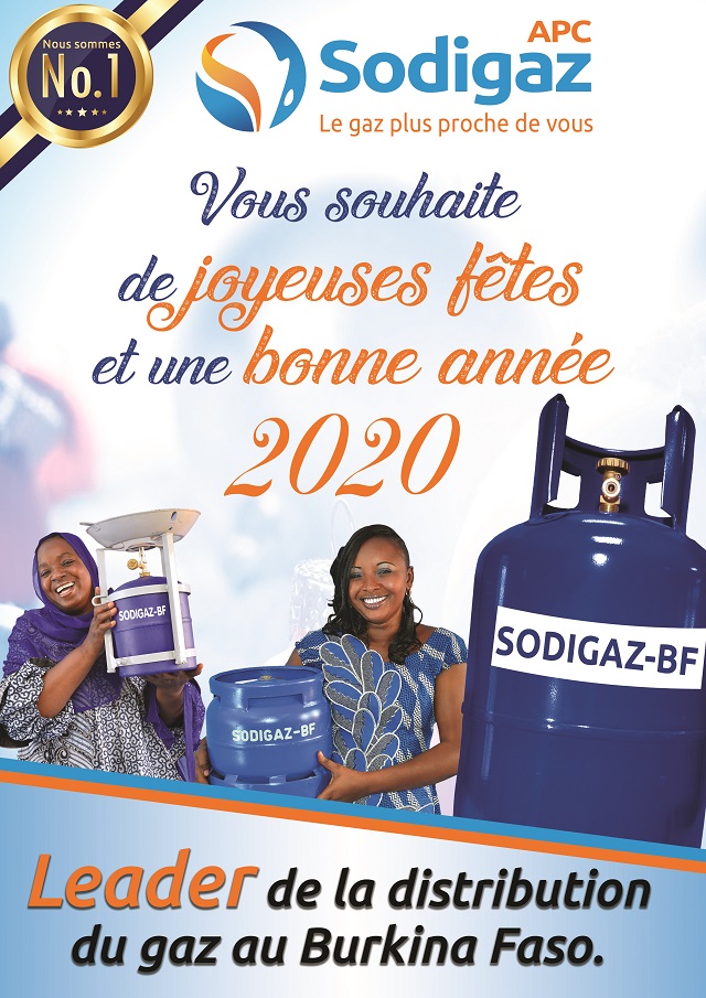 Sodigaz vous souhaite de joyeuses fêtes et bonne année 2020