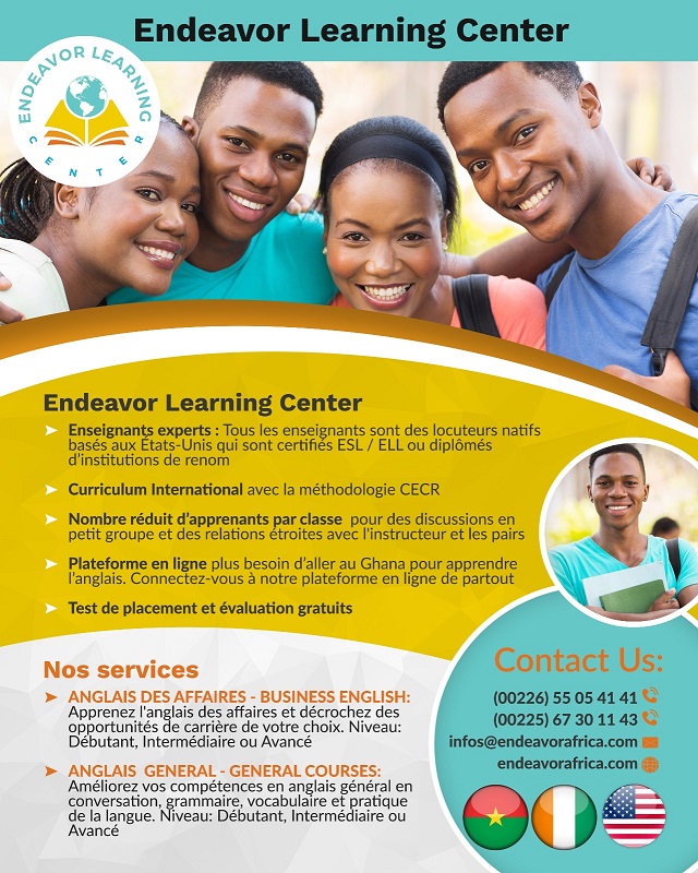 Endeavor Learning Center : Comblez suffisamment vos besoins de maîtrise de la langue anglaise