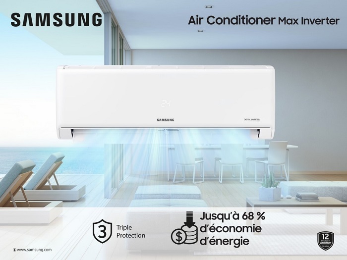 Climatiseur Triple Inverter de Samsung : Le climatisseur qui garantit 68% d’économie d’énergie