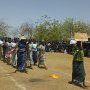 Défilé des productrices du village de Konga (commune de Gomboro)