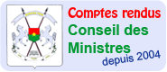 Conseil des Ministres depuis 2004