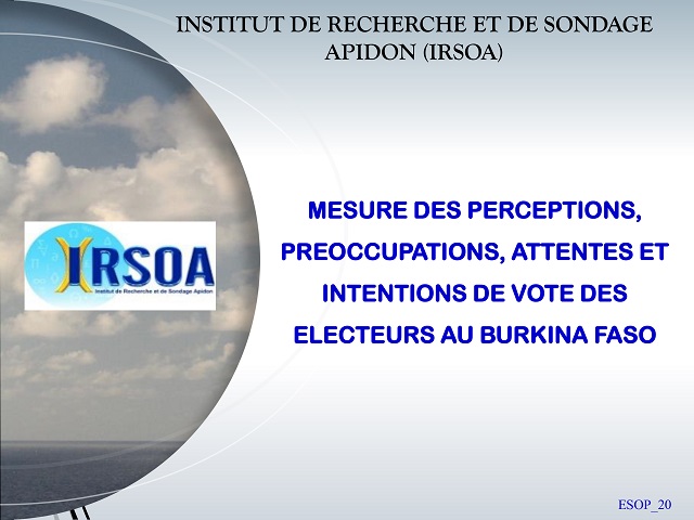 Élections de 2020 au Burkina : L’institut Apidon Academy of Science livre les résultats de deux sondages 
