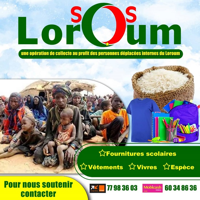SOS Loroum : Une opération de collecte au profit des personnes déplacées