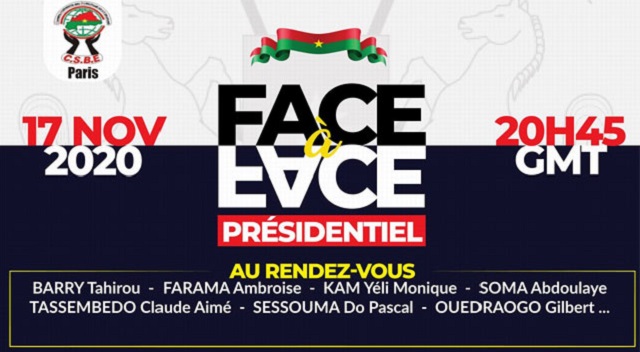 Élection présidentielle 2020 au Burkina Faso : Le face-à-face virtuel entre les candidats et la diaspora