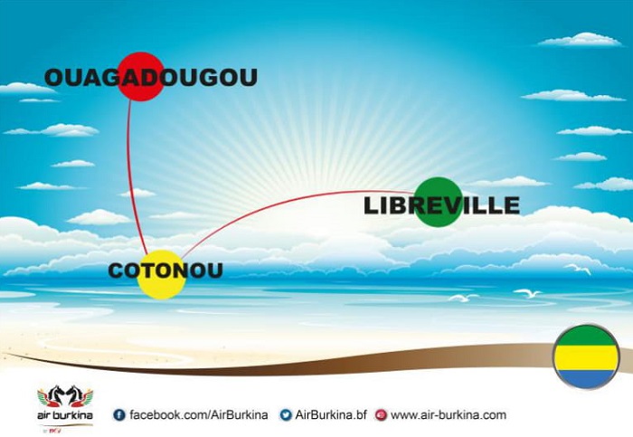 Air Burkina annonce l’ouverture de sa ligne Ouagadougou – Libreville /via Cotonou à compter du 25 novembre 2020