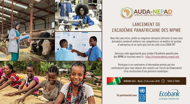 AVIS AUX MÉDIA : Une nouvelle Académie des MPME est désormais ouverte à toutes les micros, petites et moyennes entreprises africaines au Burkina Faso