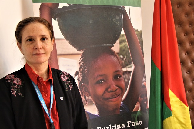 Sandra Lattouf, nouvelle Représentante de l’UNICEF au Burkina Faso