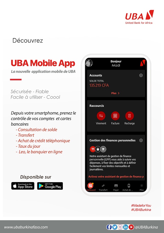 UBA réinvente la banque digitale, donne plus de contrôle et de convivialité aux clients avec sa nouvelle application mobile