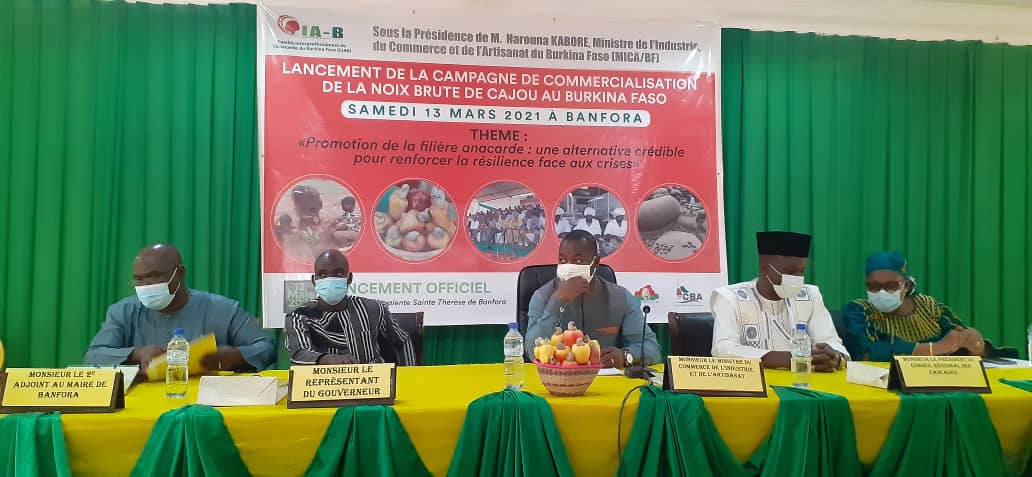 Filière anacarde au Burkina : Le top départ de la campagne de commercialisation de la noix de cajou donné à Banfora