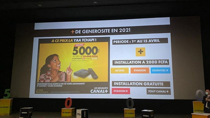 Canal+ Burkina : Le décodeur HD passe à 5 000 F CFA du 1er au 15 avril 2021