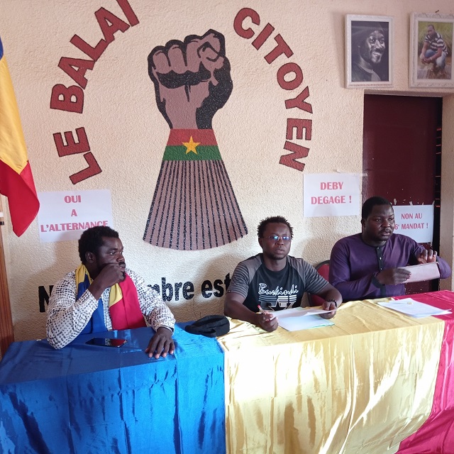 6e mandat d’Idriss Deby : Un Collectif de jeunes tchadiens au Burkina crie haro