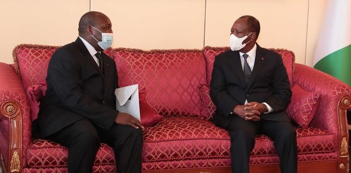 Burkina-Côte d’Ivoire : Zéphirin Diabré chez Alassane Ouattara