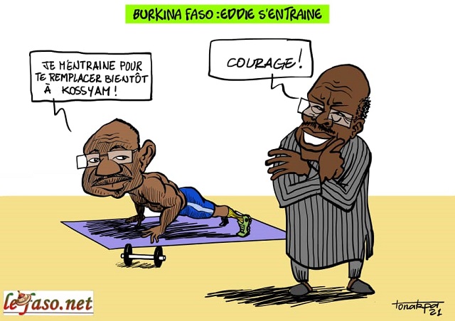 Burkina Faso : Eddie s’entraîne 