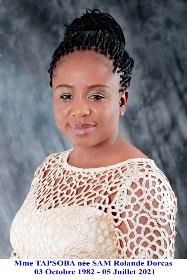 Décès de Tapsoba née Sam Dorcas Rolande : Faire-part