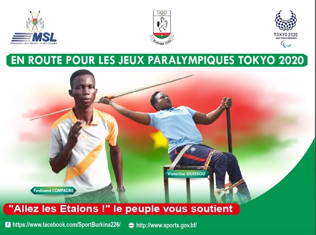 Jeux paralympiques de Tokyo 2020 : Victorine GUISSOU et Ferdinand COMPAORE représenteront le Burkina 