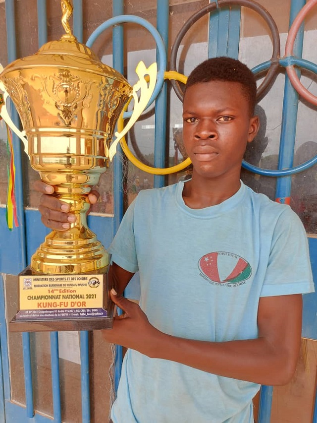 Championnat national de Kung-fu WUSHU : Cheick Abass Bonkoungou, meilleur athlète de la saison