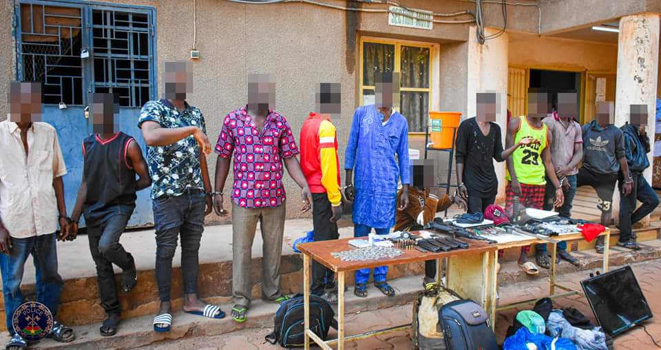 Ouagadougou :  La police nationale démantèle plusieurs foyers de présumés délinquants