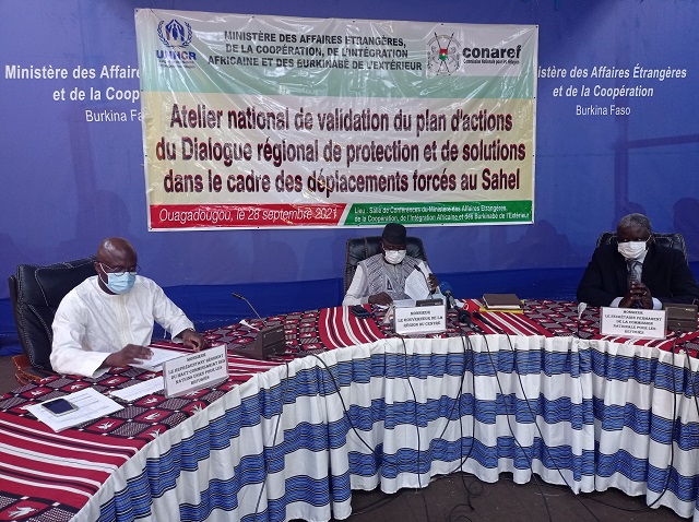 Gestion des déplacements forcés au Sahel : Le Burkina Faso valide un projet au plan national 