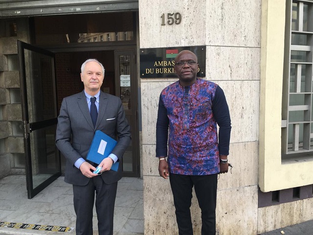 Ambassade du Burkina Faso à Paris : Fulgance Remis DANDJINOU officiellement installé 