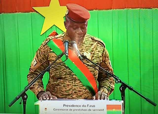 LCL Paul Henri S. Damiba, président du Faso : 