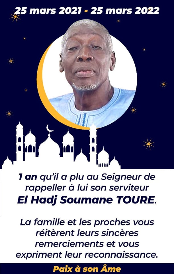 In memoria :  El Hadj Soumane Touré