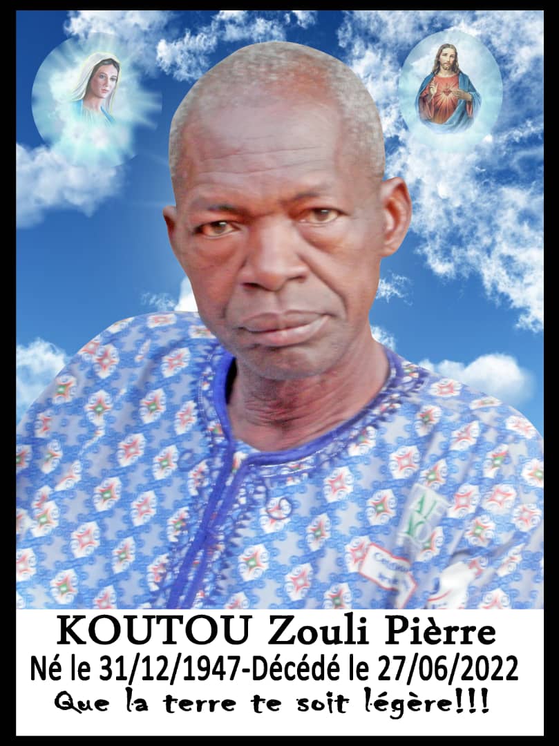 Décès de KOUTOU Zouli Pierre : Remerciements 