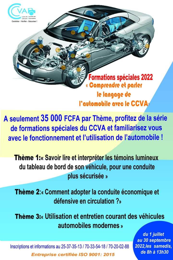 Formations spéciales 2022 comprendre et parler le langage de l’automobile avec le CCVA 