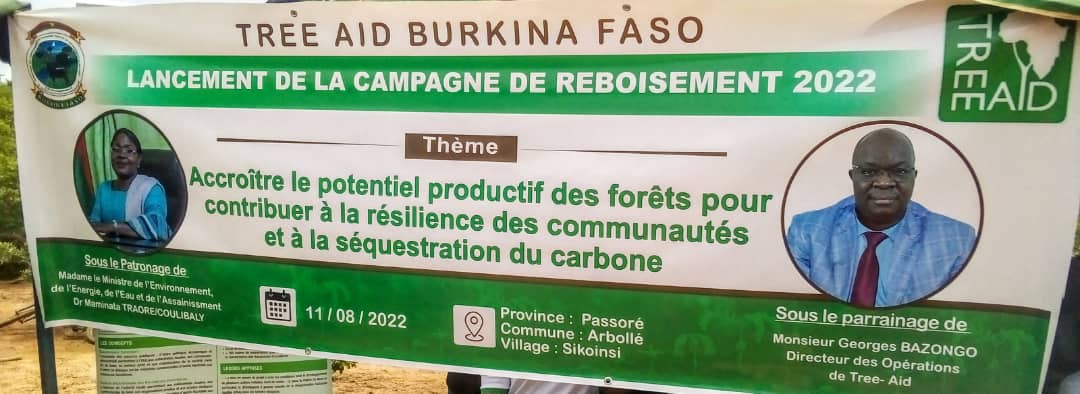 Reboisement au Burkina : 1500 plants mis en terre par l’ONG Tree Aid