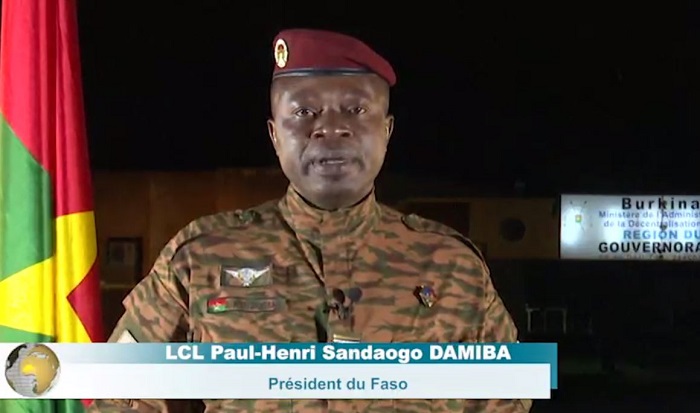 Burkina Faso : Le LCL Damiba  dresse un bilan encourageant et des réformes aux plans militaire, administratif et politique