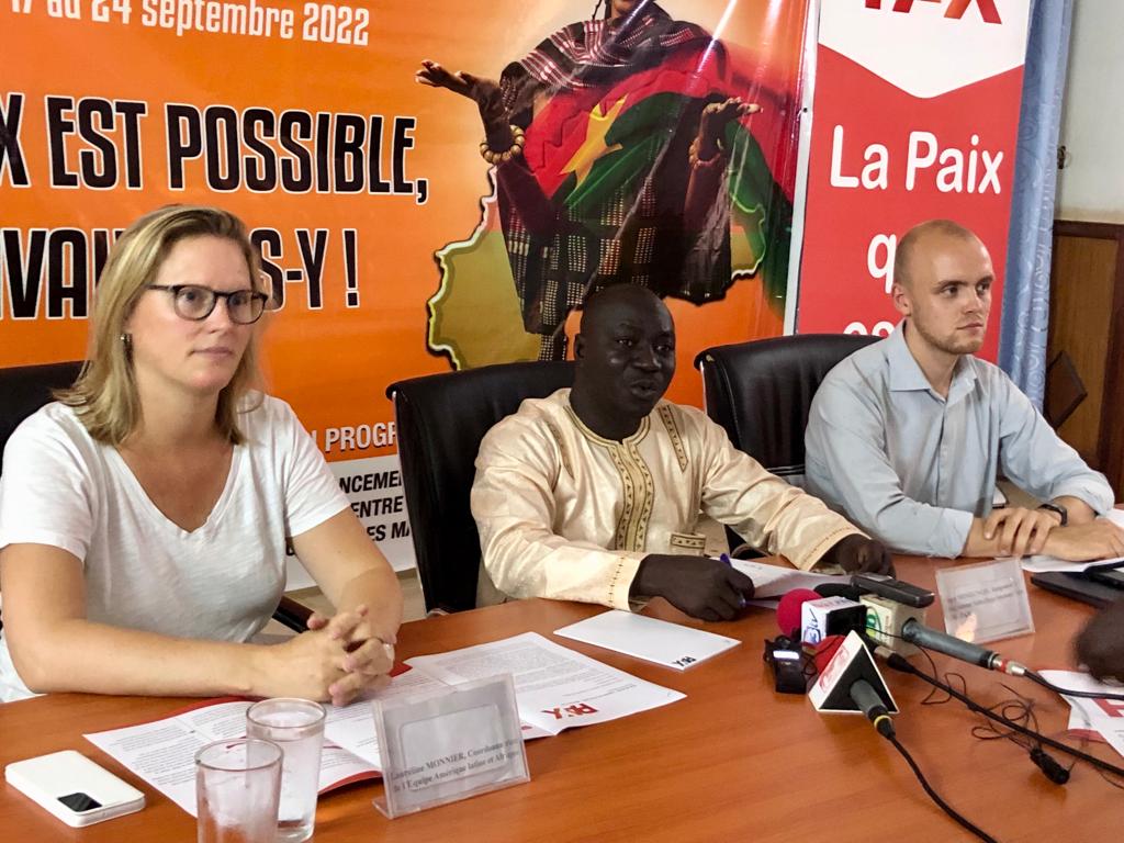Burkina : Ouagadougou accueille, du 19 au 21 septembre 2022, un forum national de jeunes sur l’édification de la paix 