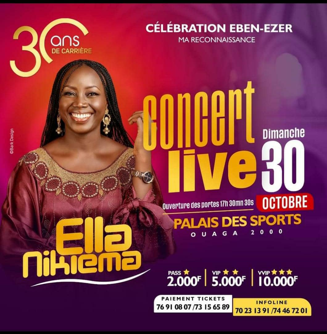 Musique : Pour ses 30 ans de carrière, Ella Nikiema prévoit un grand concert