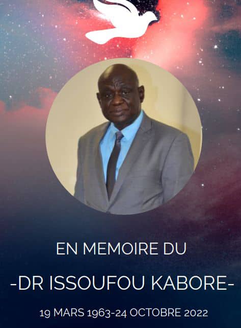 Décès de Dr Issoufou Kaboré :  Faire-part 