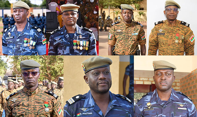 Burkina Faso : Les visages des sept commandants de la gendarmerie sont désormais connus 