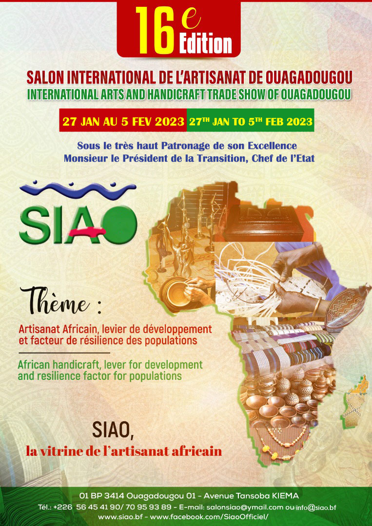 Salon international de l’artisanat de Ouagadougou du 27 janvier au 5 février 2023 