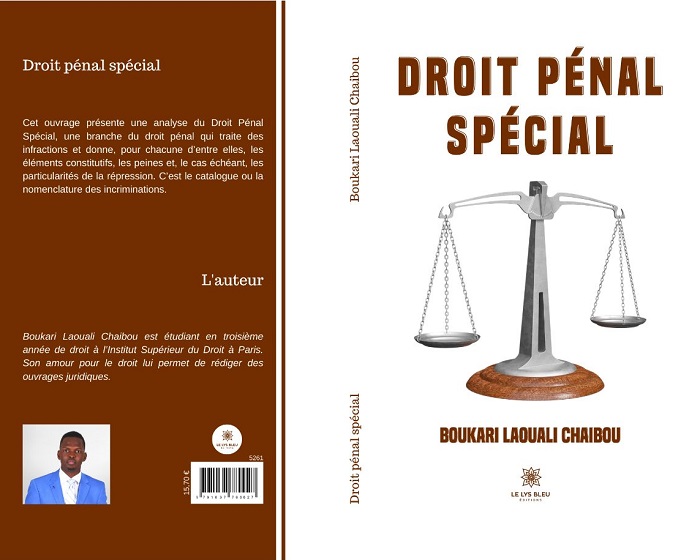 Tout sur l’ouvrage « Droit pénal spécial » de Boukari Laouali Chaibou