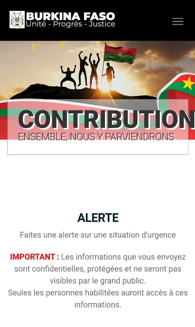 Burkina Faso : Voici la bonne façon de transmettre une alerte sur une situation d’urgence