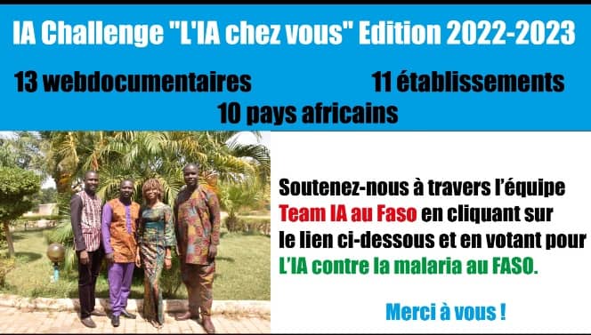 Challenge international en intelligence artificielle de la Chaire UNESCO : Soutenez l’équipe du Burkina 