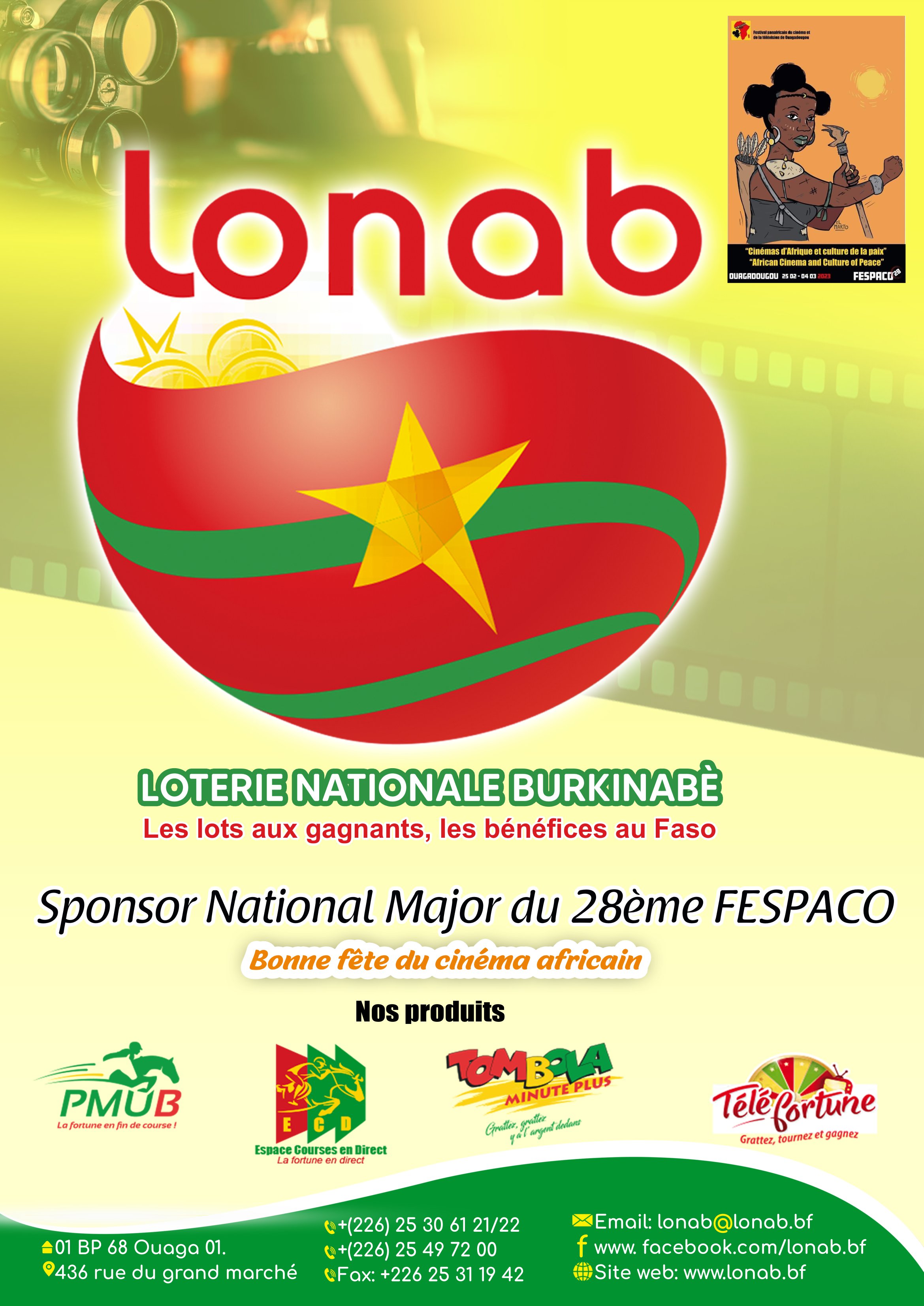 Lonab, sponsor national major du 28e FESPACO