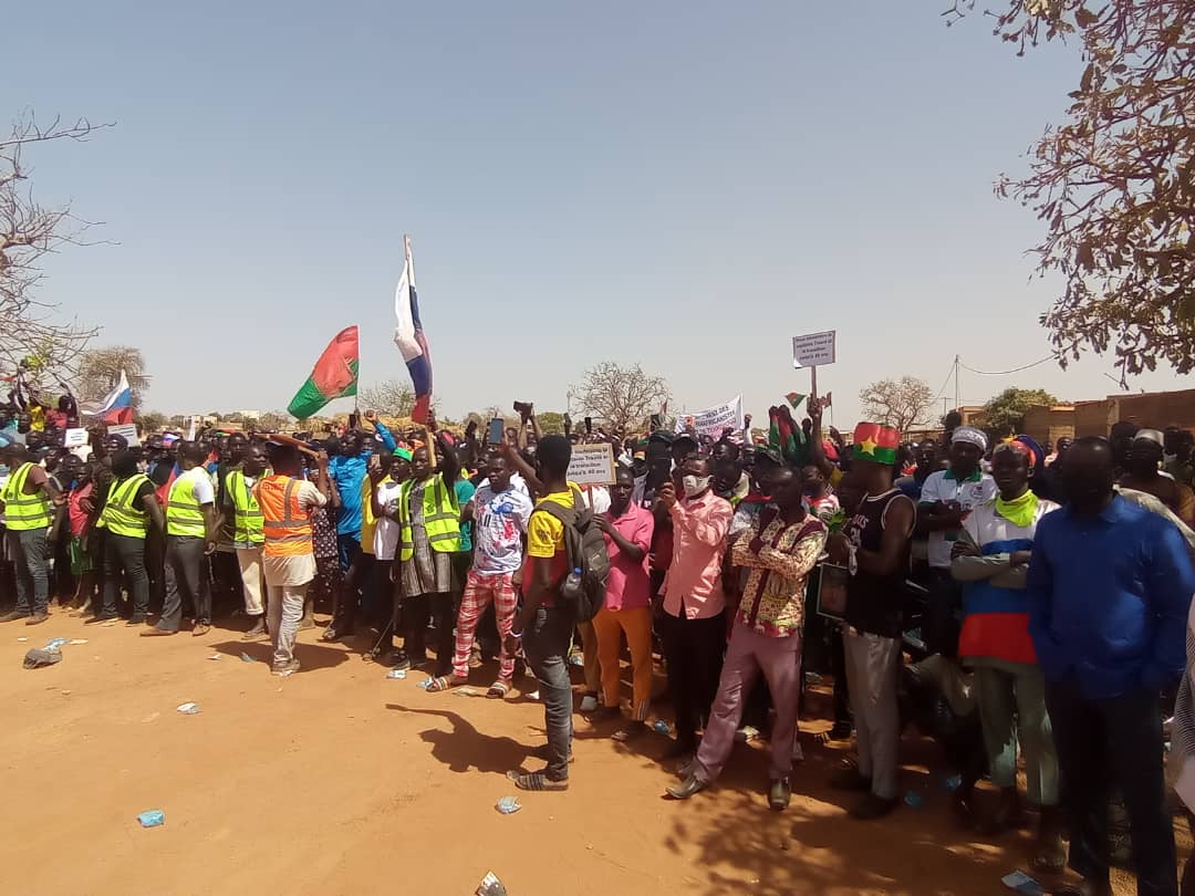 Burkina Faso : Des centaines de manifestants dans la rue pour dire non à l’impérialisme