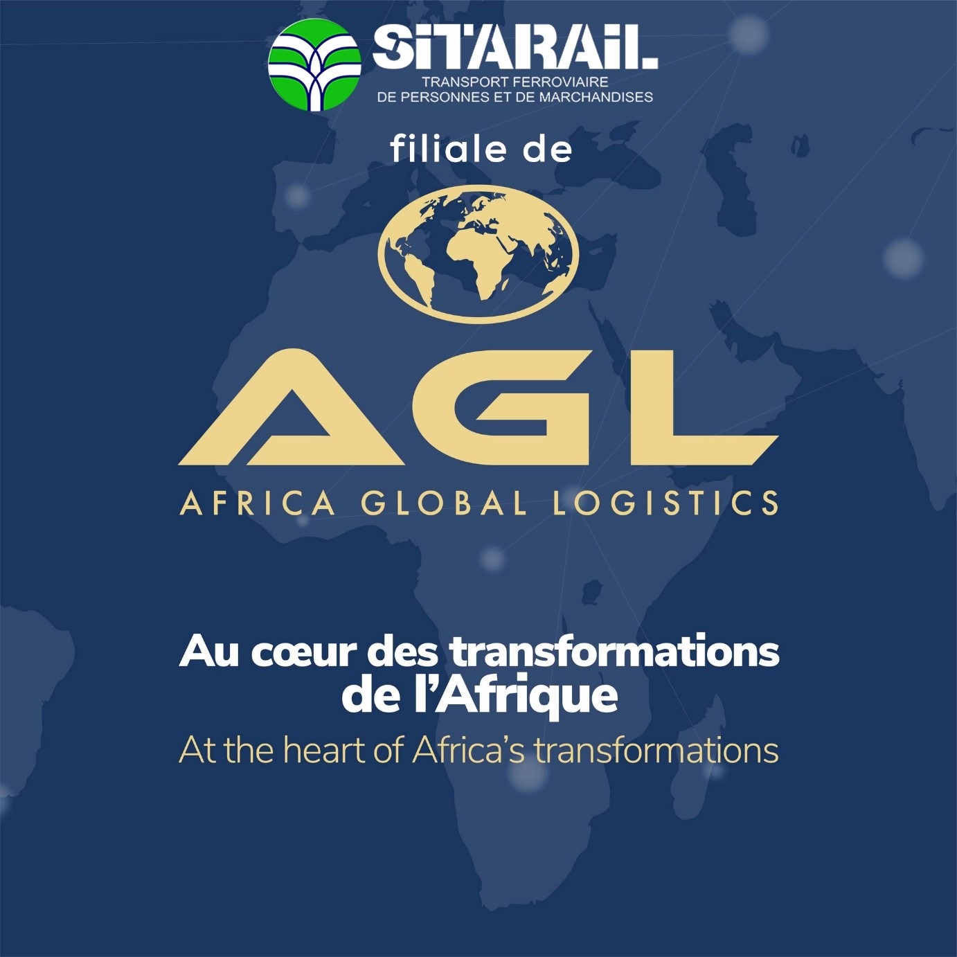 SITARAIL désormais filiale de Africa Global Logistics (AGL) du groupe italo-suisse MSC, leader mondial du transport maritime
